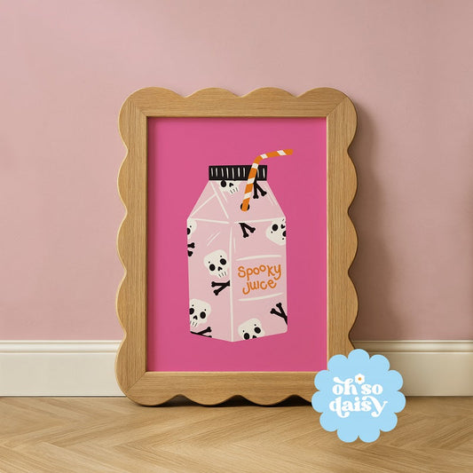 SPOOKY JUICE CARTON PRINT