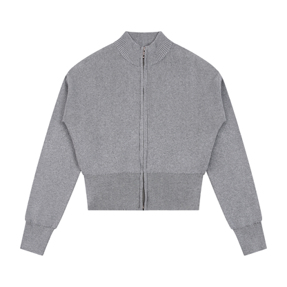 Women’s Mock Neck Zip Up Cardigan