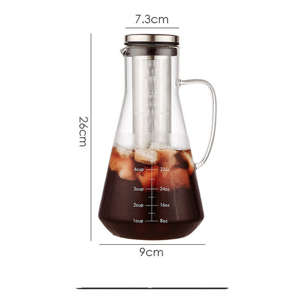 Glass Brew Filter Coffee Tea Infuser