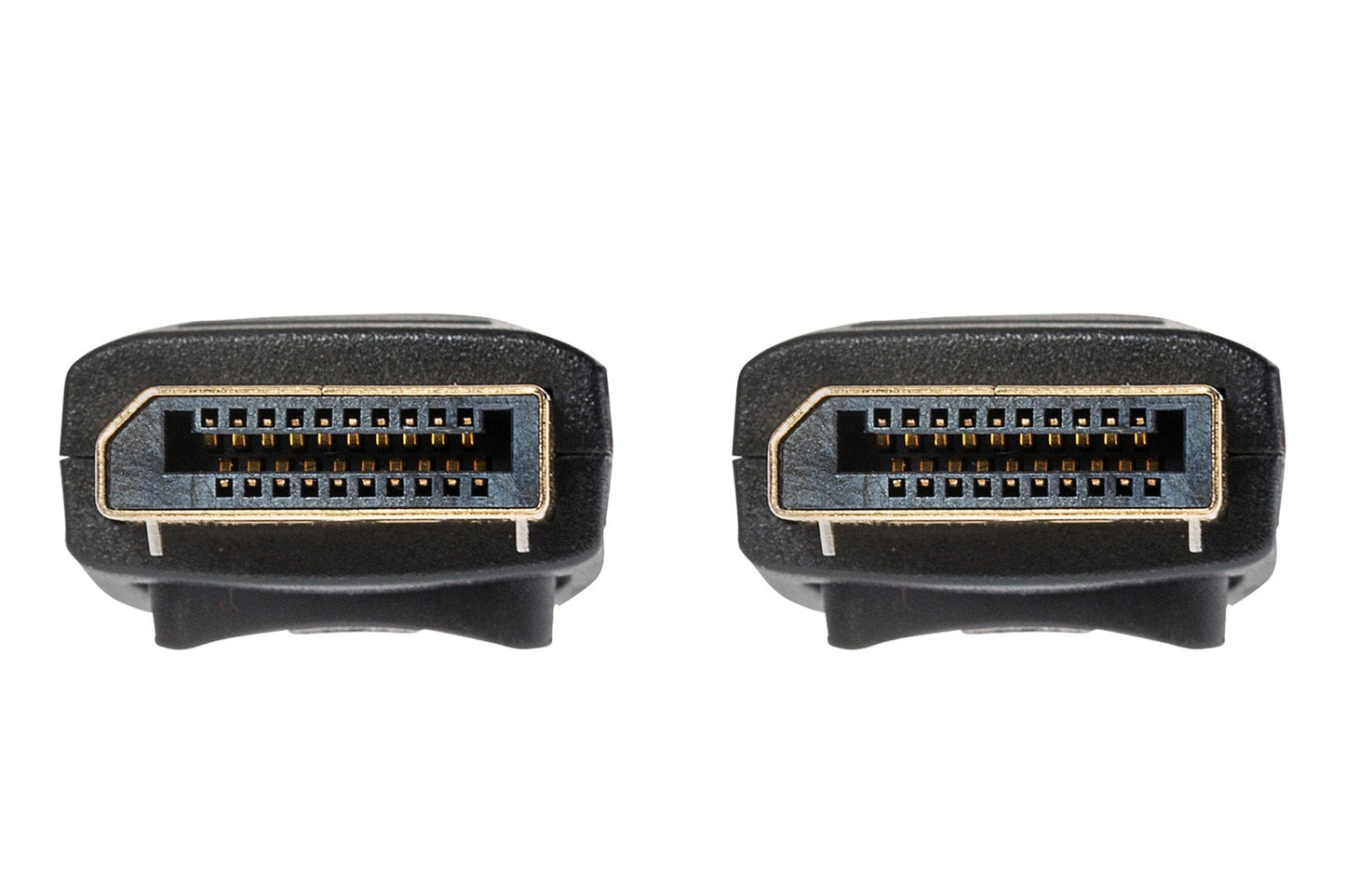 Maplin Lockable 4K Ultra HD DisplayPort Cable - Black, 1m