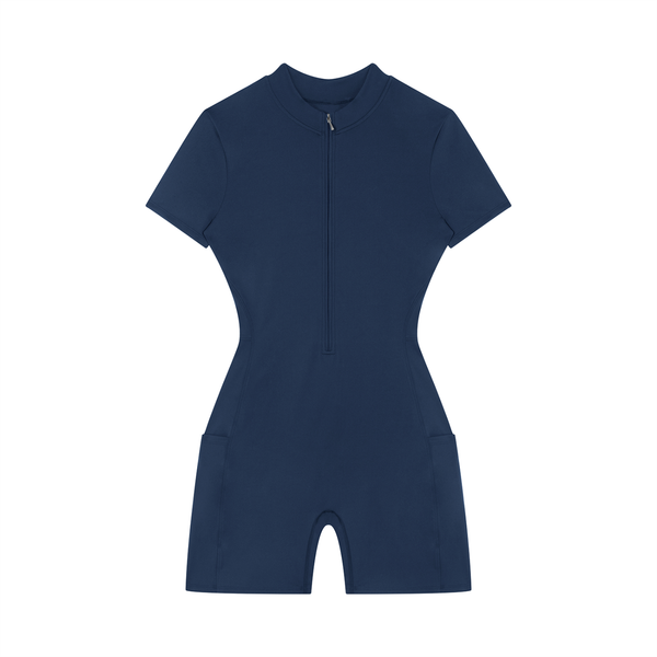 Waran Women’s Quarter-Zip Short Sleeve Romper