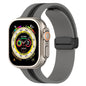 Magnetic Buckle Striped Two-tone