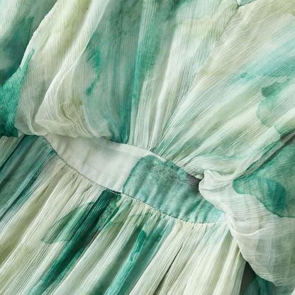 Elegant Silk Dress for Women, Simple and Charming Beach Vacation Maxi Dress