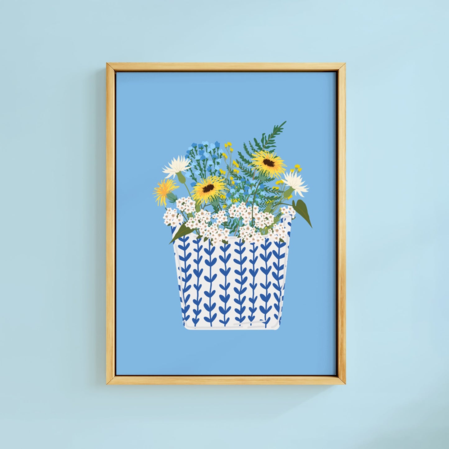 WILDFLOWER FERN FRIES PRINT