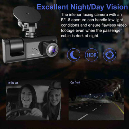 Car Dash Cam Recorder 1080P Dual Lens