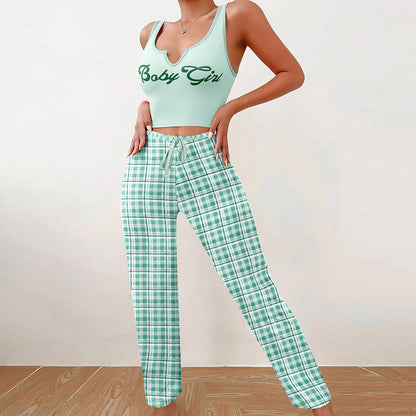 Women’s 2-Piece Plaid Pajama Set