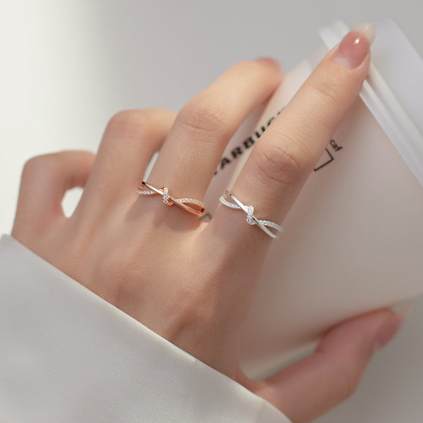 Hollow Double-layer Winding Knotted Ring - Stuffs & Savers