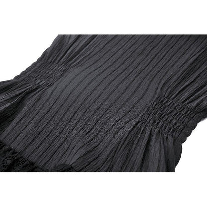 Dark in Love Diya Sleeveless Tiered Goth Dress