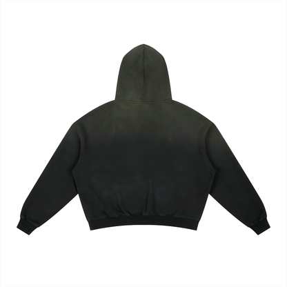 Waran Frayed Sunfade Boxy Fleece Hoodie 400GSM