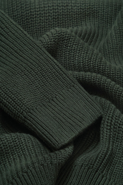 J Hailey Crew Knit - Dark Olive