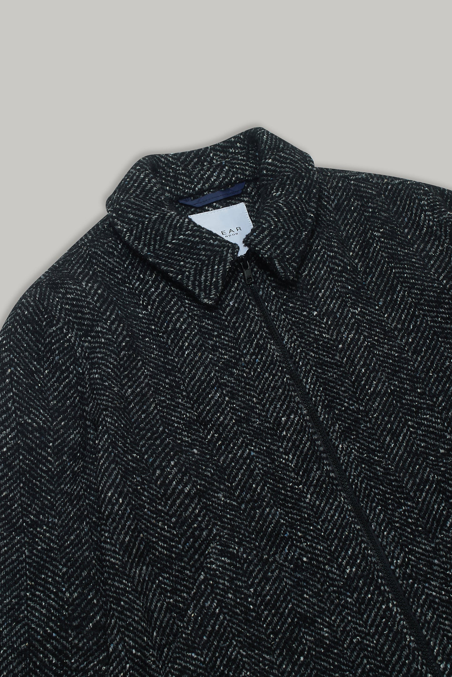 Colt Zip Shacket Unlined - Black & White Hatch