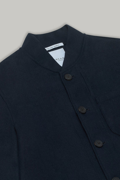 Aldgate Shacket - Navy Wool