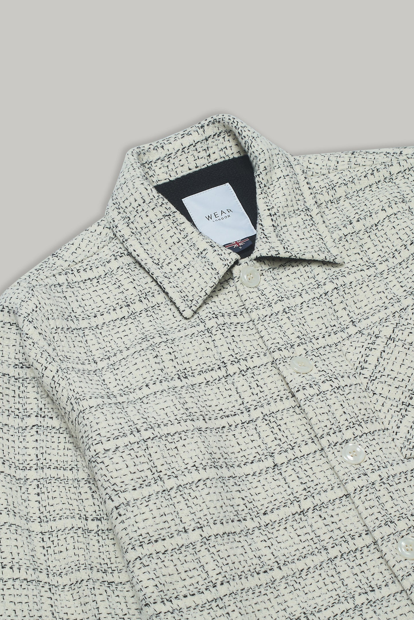 Theydon Frame Overshirt - Ecru / Black