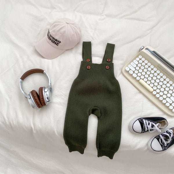 Baby Knit Bib Jumpsuit