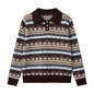 Striped long sleeved sweater