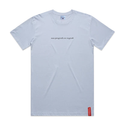 NVYSKN Mens Cotton Latin Design T Shirt “Non Progredi Est Regredi”