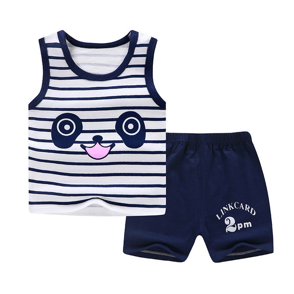 Boys' Cotton Vest Two-Piece Set