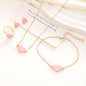 Heart Necklace Suit Jewelry Set