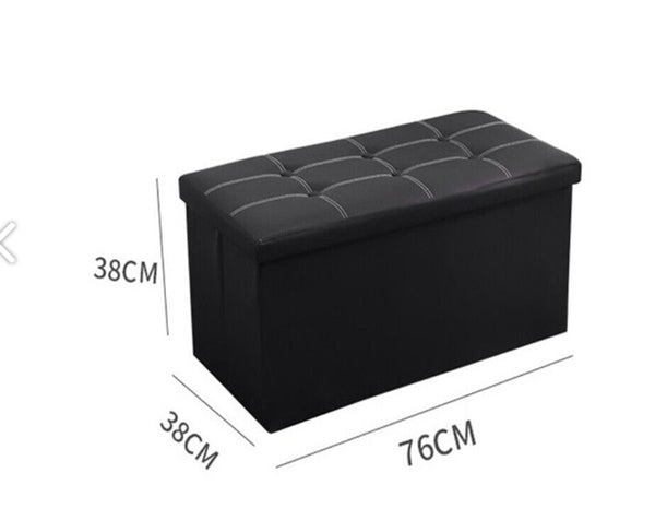 76cm Folding Storage Ottoman Bench