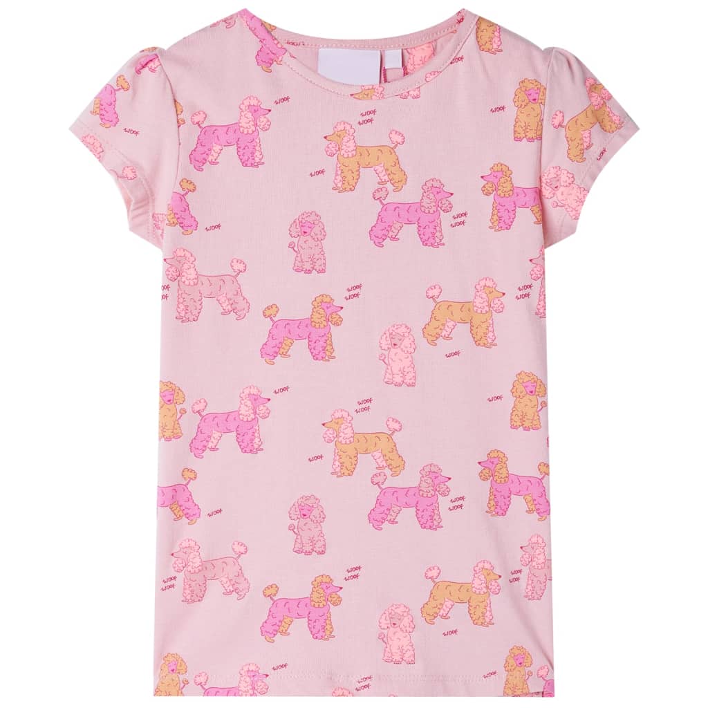 Children's Short-Sleeve Pyjamas — Light Pink