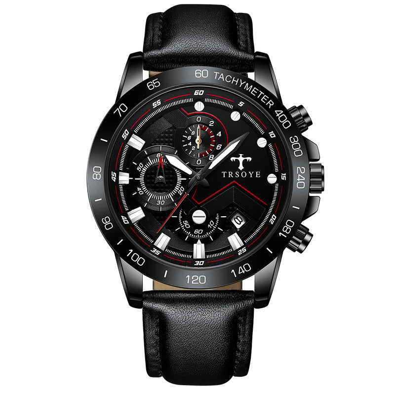 TRSOY Mens Waterproof Quartz Watch