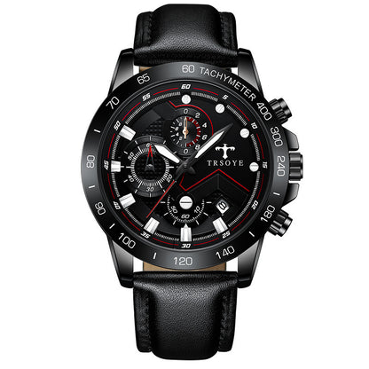 TRSOY Mens Waterproof Quartz Watch