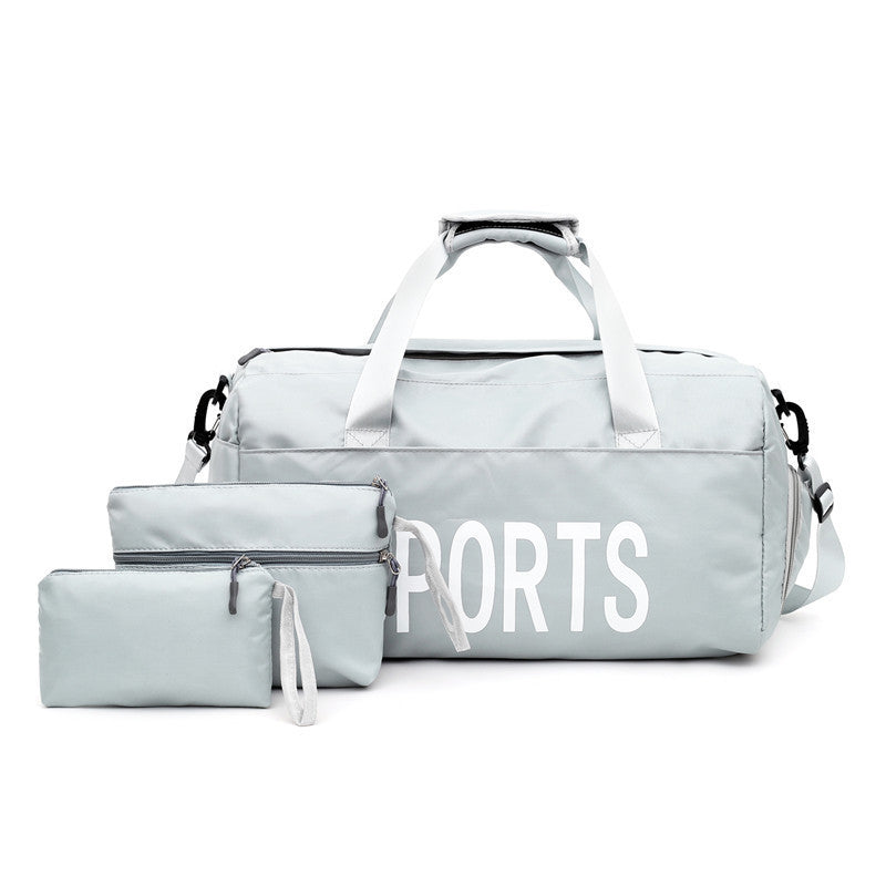 Nylon Sports Bag Set - 3-Piece Gym & Travel Duffel