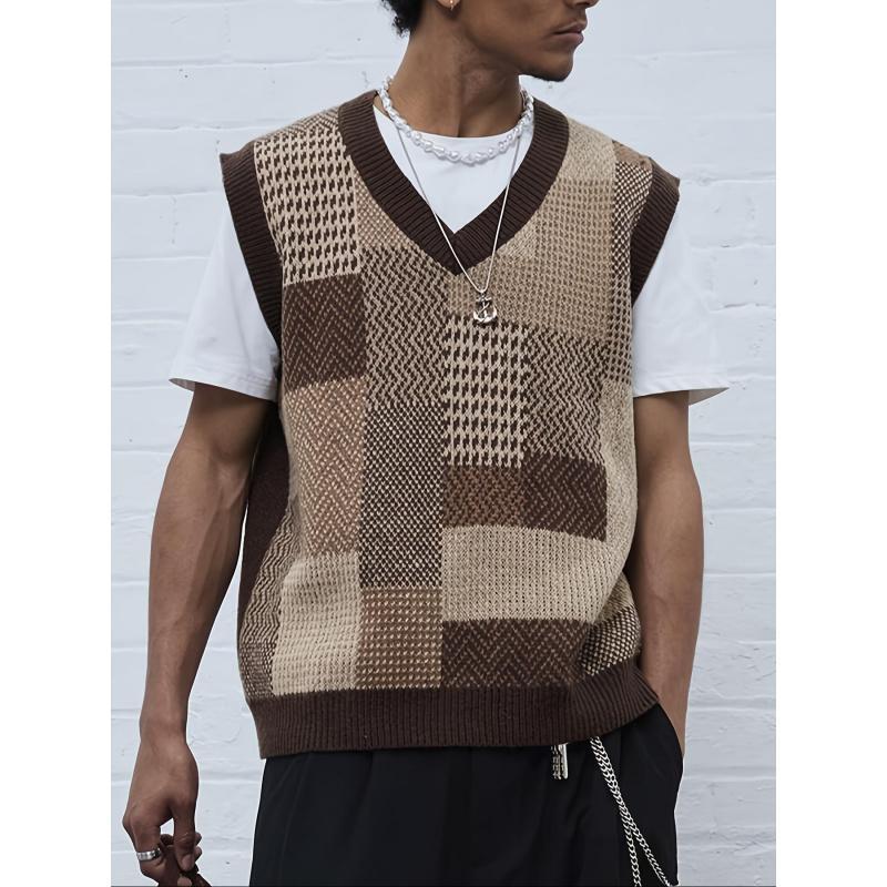 Men's Casual Collar Knitted Vest