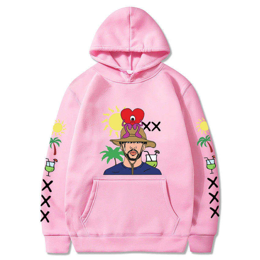 Womens un verano sin ti around body bunny hoodie