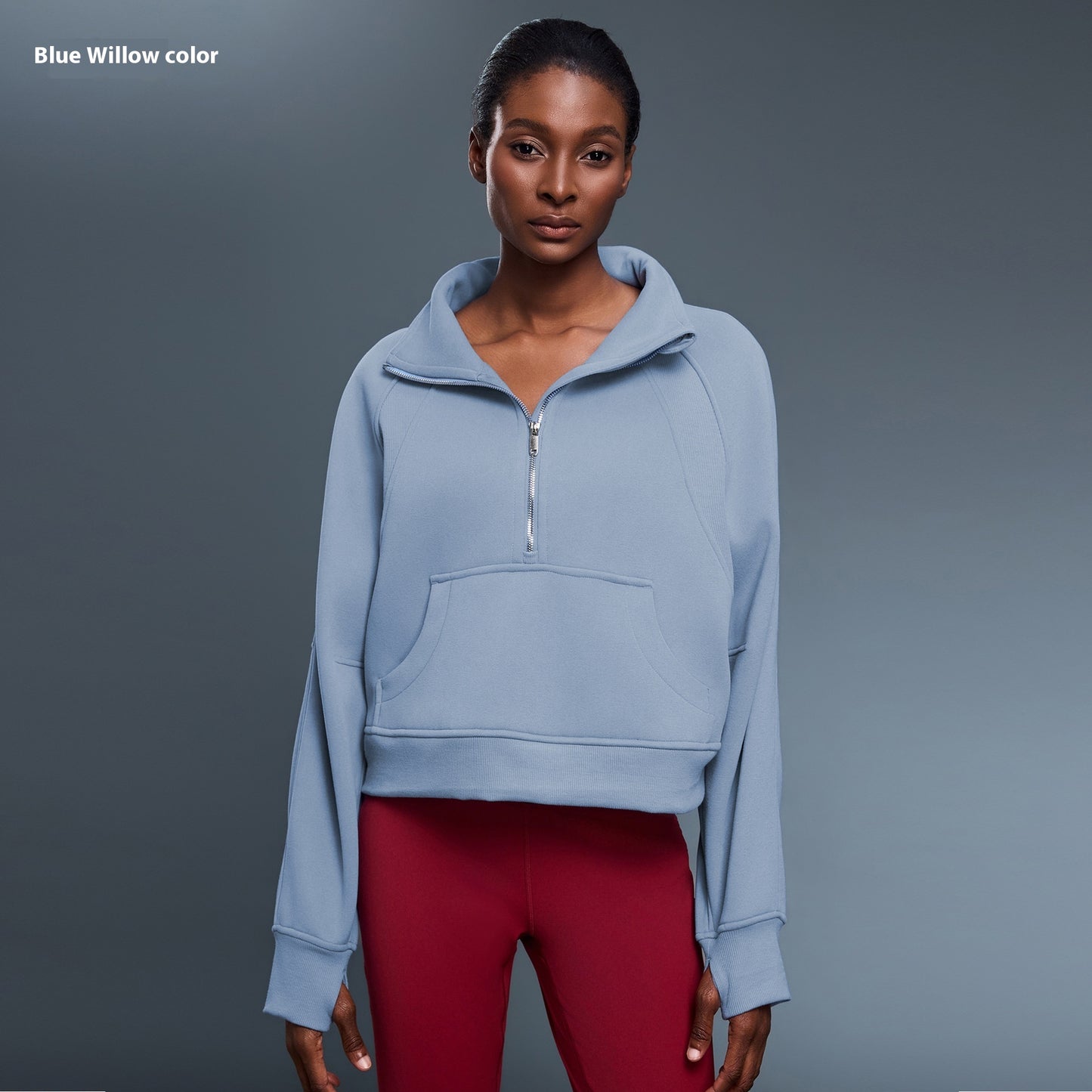 Sports Sweater Women's Turtleneck Pullover Jacket