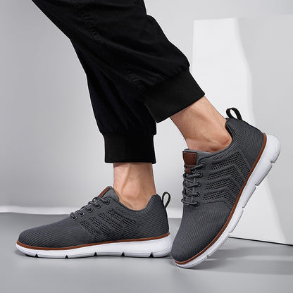 Mens Lace-up Mesh Sneakers