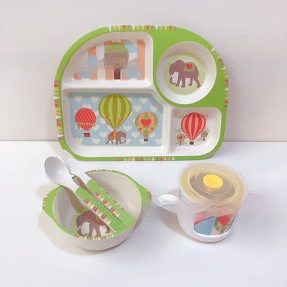 Bamboo Compartment Dinner Plate set