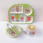 Bamboo Compartment Dinner Plate set