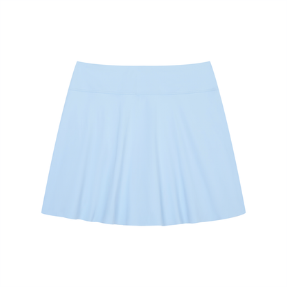 Women's A-Line Contrast Panel Slit Skirt