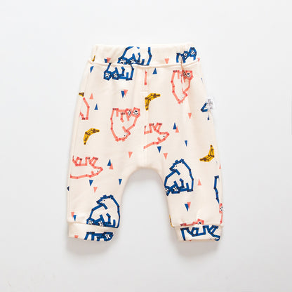 Kids Cartoon Velvet-Lined Leggings