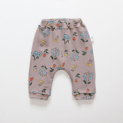 Kids Cartoon Velvet-Lined Leggings