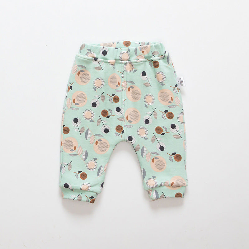 Kids Cartoon Velvet-Lined Leggings