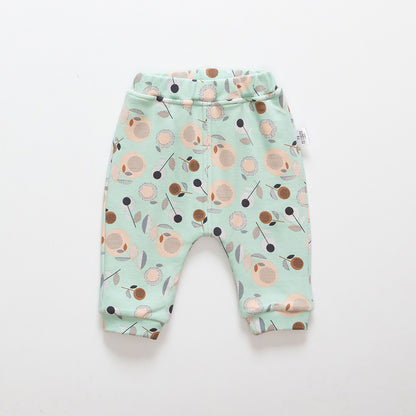 Kids Cartoon Velvet-Lined Leggings