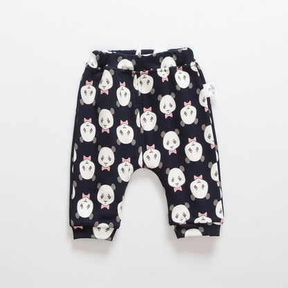 Kids Cartoon Velvet-Lined Leggings