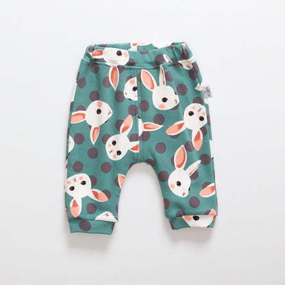 Kids Cartoon Velvet-Lined Leggings