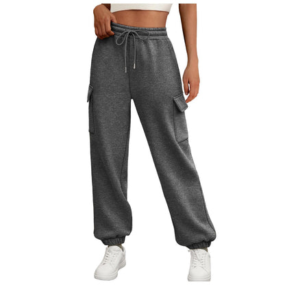 Women's Fleece Lined Joggers - Sweatpants with Pockets