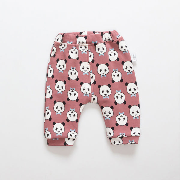 Kids Cartoon Velvet-Lined Leggings
