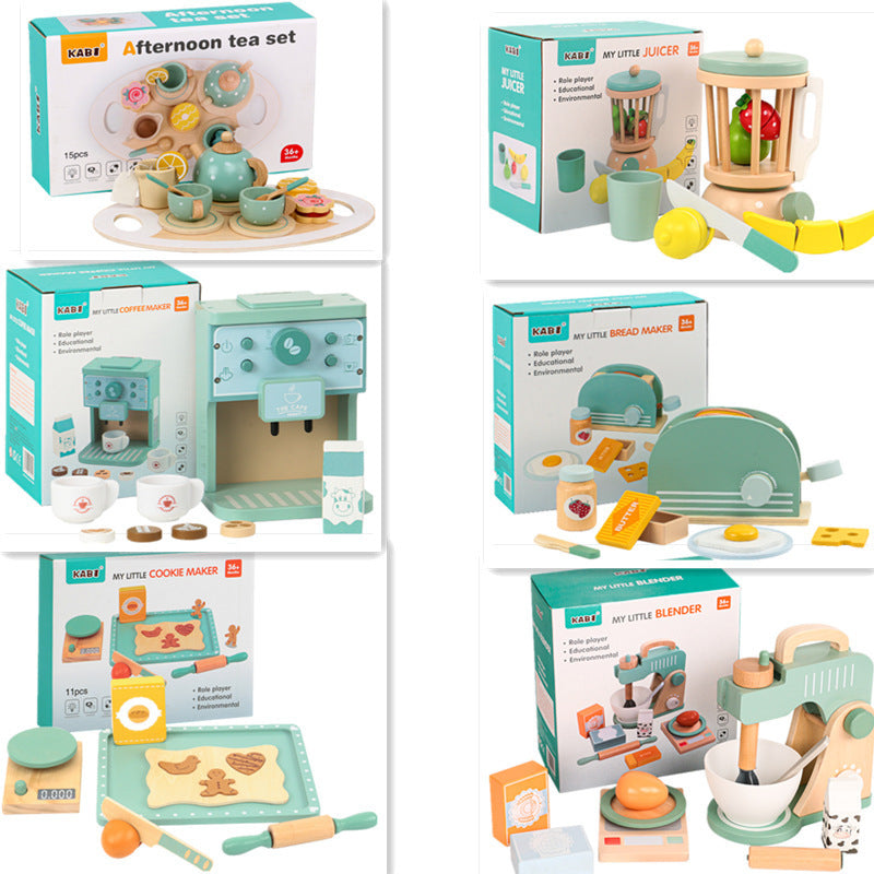 Wooden Children's Kitchen Toy Set