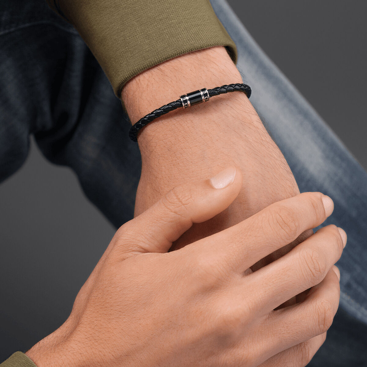 Men's Bracelet Police PEAGB0079401 Black