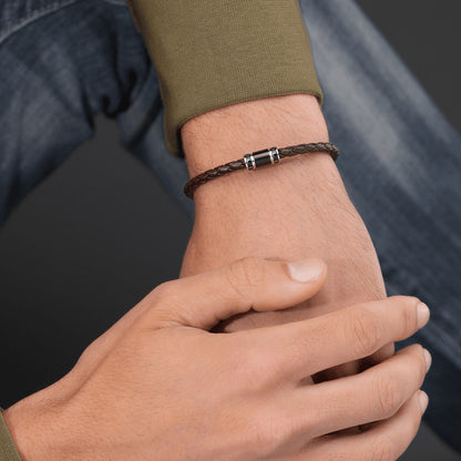 Men's Bracelet Police PEAGB0079403 Brown