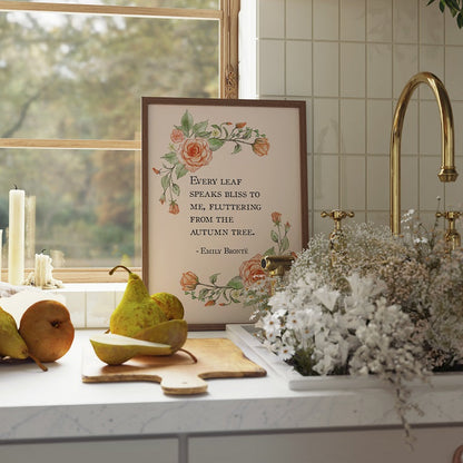 EMILY BRONTE AUTUMN PRINT