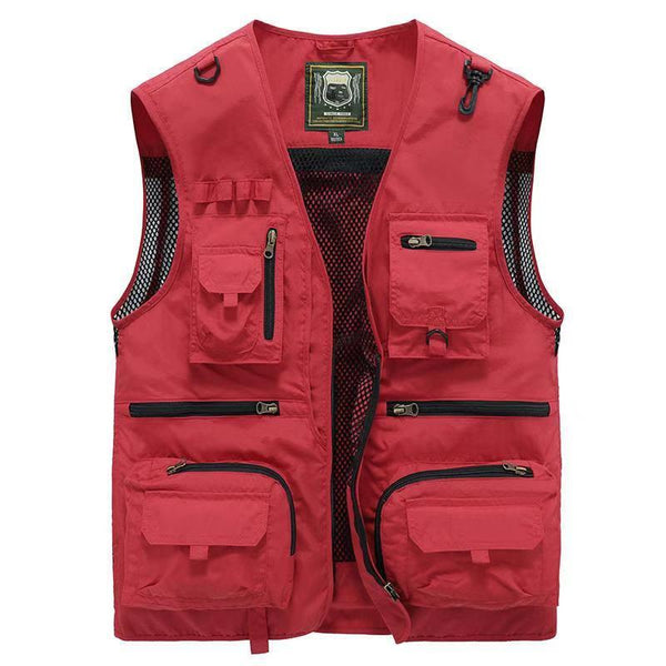 Mesh Cargo Sleeveless Jacket Tool Vest