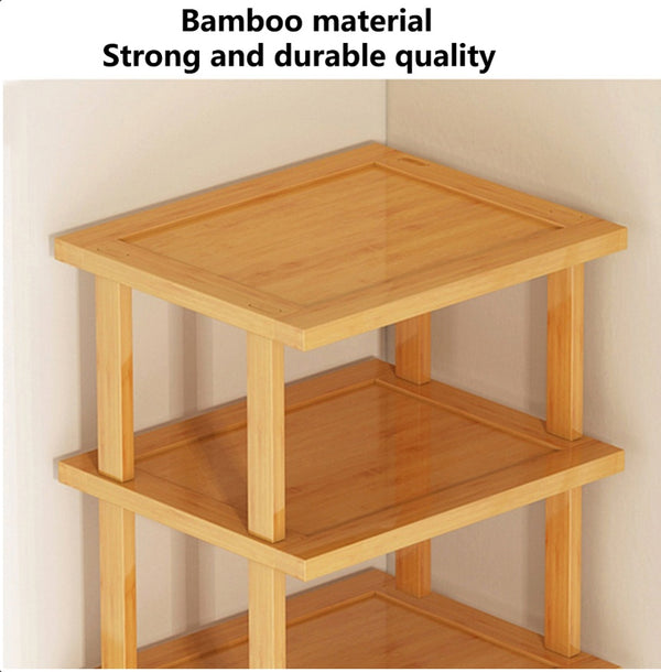 6-Tier Bamboo Shoe Rack