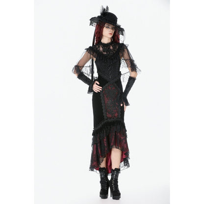 Dark in Love Morwenna Capelet Gothique Volants Dentelle