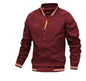 Veste à Rayures Zippée Pour Hommes Avec Poches Mode Décontractée Vêtements d'Extérieur Sport Baseball Printemps Et Automne